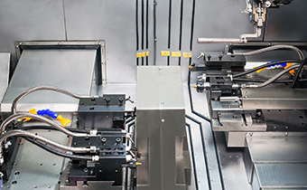 双头数控车床+数控车床+桁架式机器人