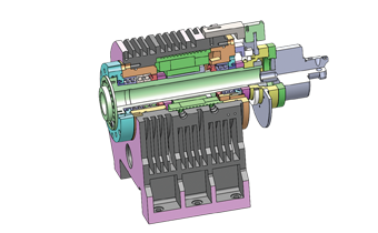 内置式电主轴(选配) 内置式电主轴(选配)