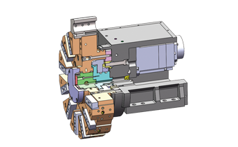 内泄式高压伺服刀塔(选配) 内泄式高压伺服刀塔(选配)